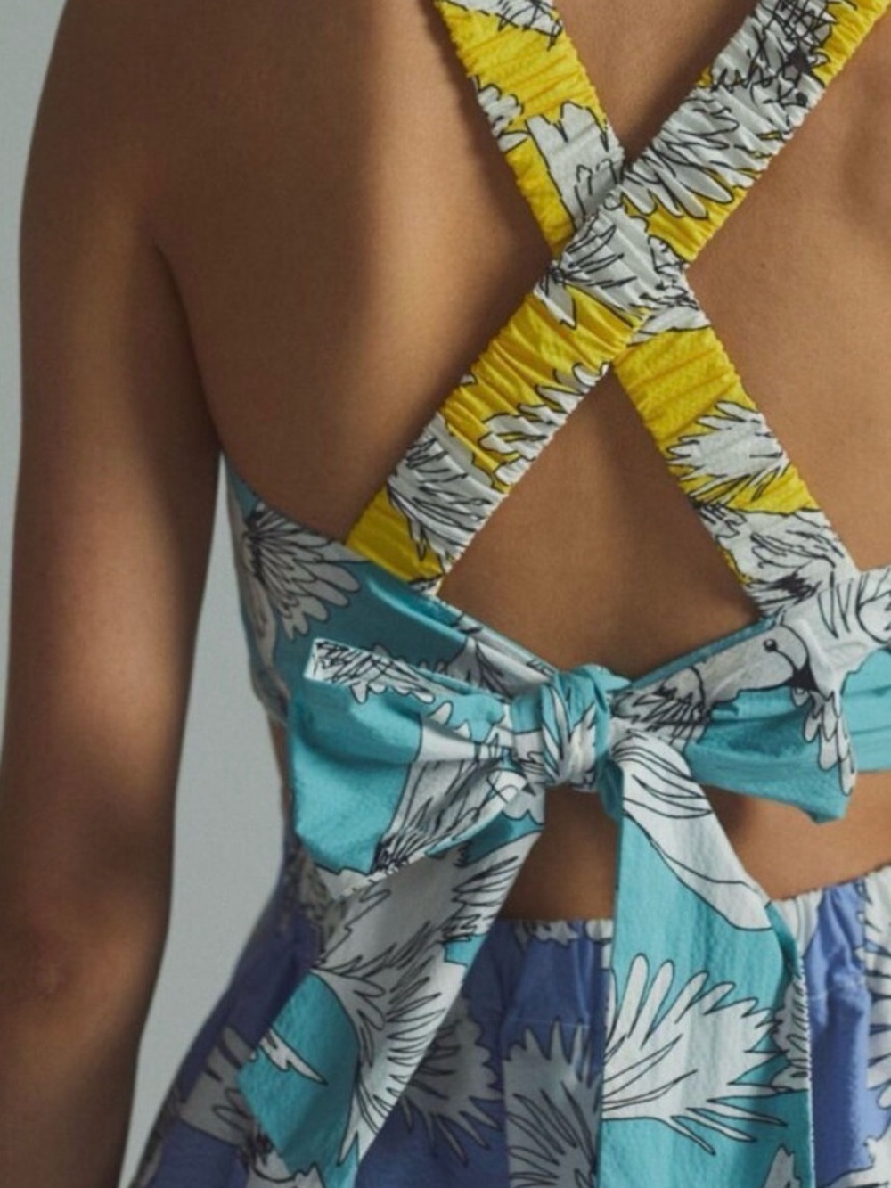 Mauve by Anthropologie Bird-Print Mini Dress - Picture 5 of 5